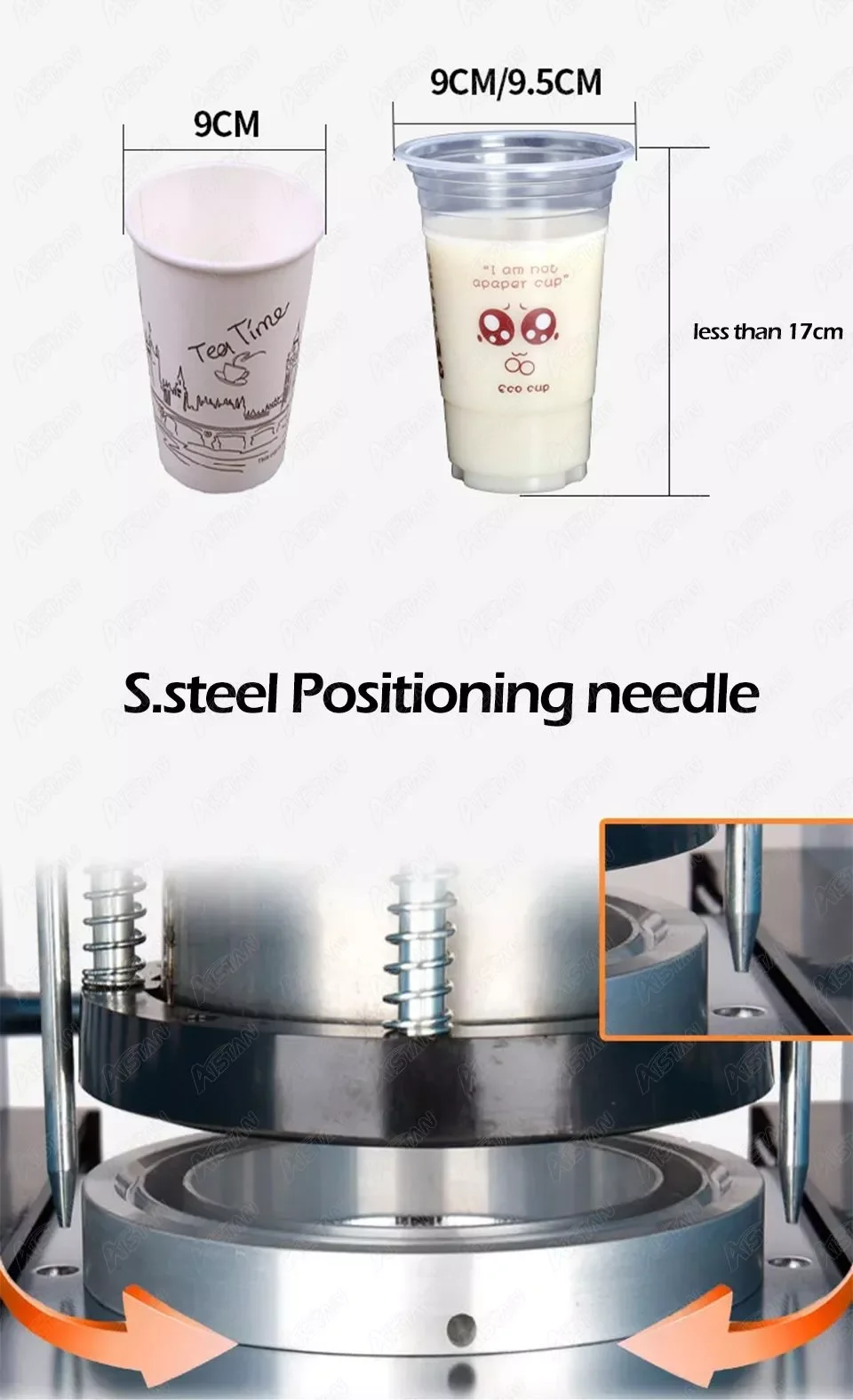 

Оборудование для бара WY802F, ручная машина для запечатывания пластиковых стаканчиков, машина для запечатывания пузырьков, чашек для чая, плен...