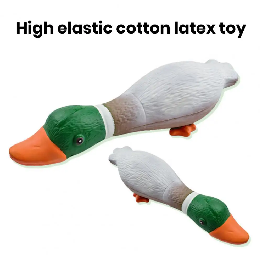 

Dog Teething Toy Durable Dog Chew Toy Cartoon Duck Shape with Built-in Sound Engaging Pet Squeaky Toy for Anti Bite Fun Durable