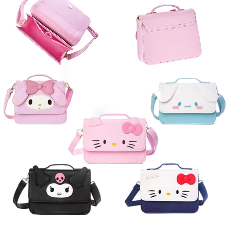 

Kawaii аниме Cinnamoroll My Melody Kuromi Kittys дорожная сумка-мессенджер из искусственной кожи для хранения ключей