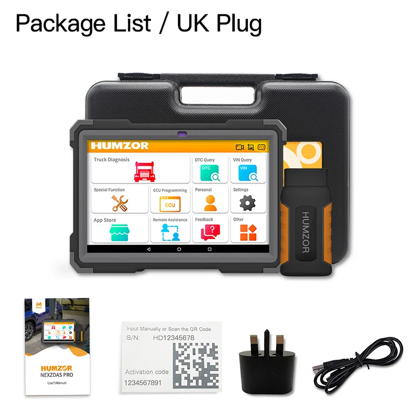 Диагностический сканер для грузовиков ND566E humзор nexzdas и диагностический