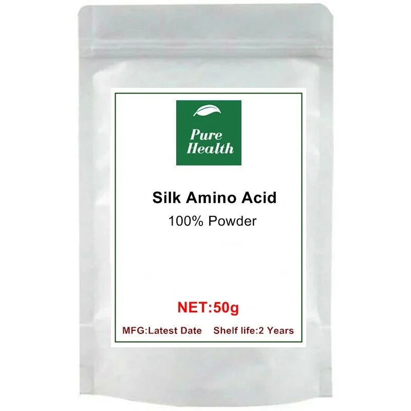 

100% Silk Amino Acid Powder Cosmetic Grade Sericin Powder ,Skin Whitening and Smooth, Repairing Injured Hair