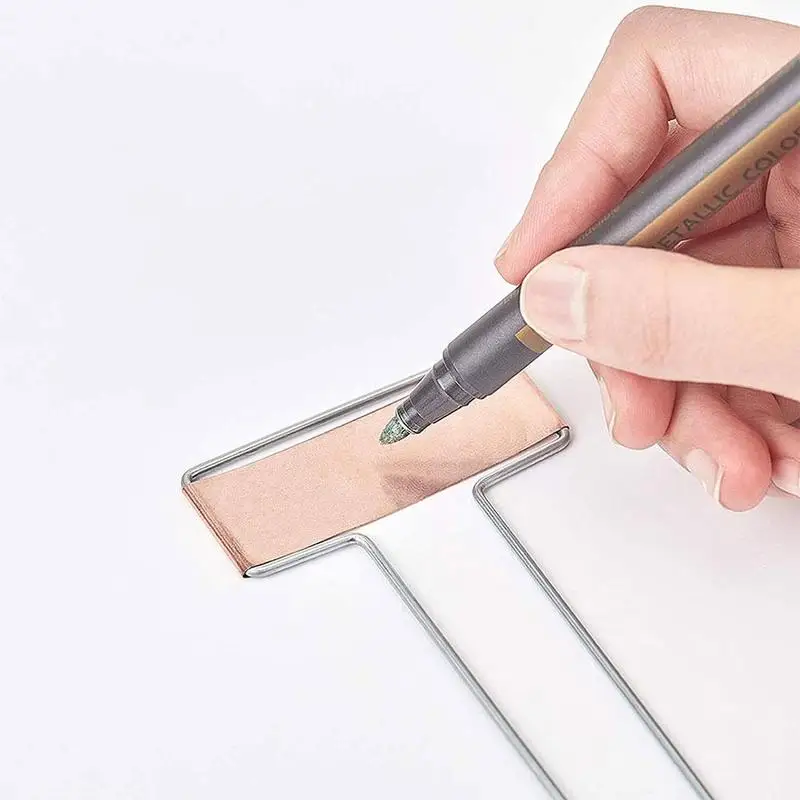 

20Pcs Plant Labels Copper Plate Metal Plant Labels Stake Tags Garden Markers Gardening Planting Reusable