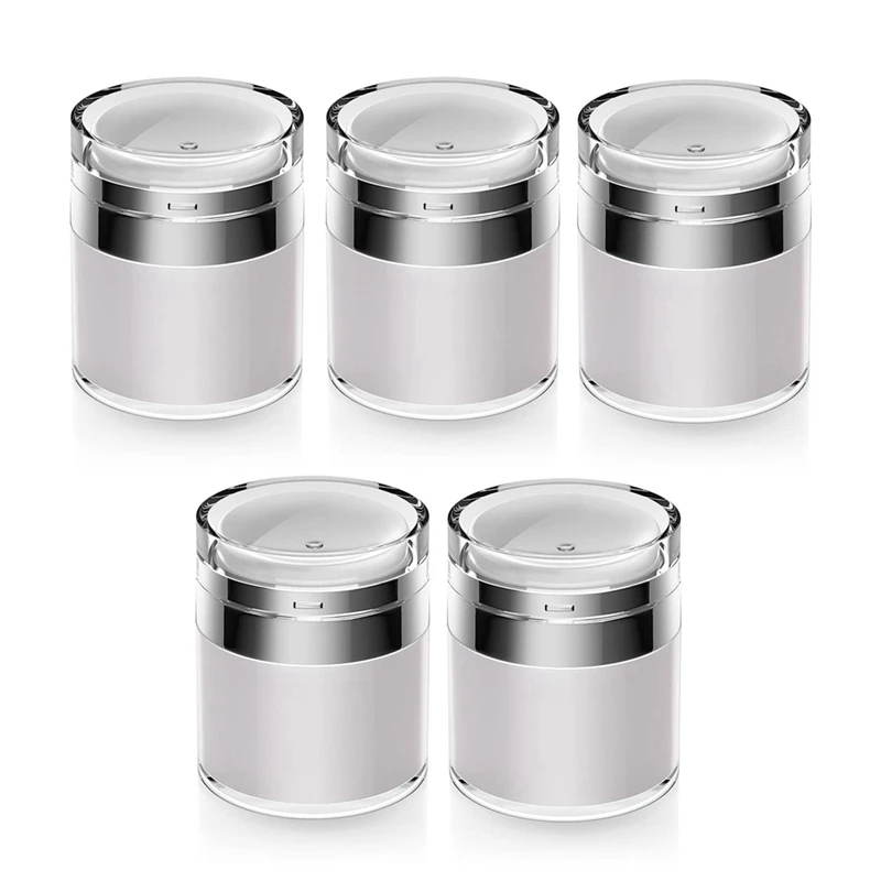 

1.7 Oz Airless Moisturizer Container Cosmetic Container With Pump New Empty Airless Travel Lotion Container