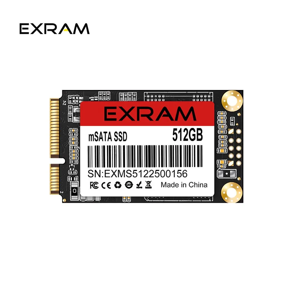 EXRAM MSATA SSD Hard Disk Solid State Drive SATA3 Internal MINI Hard Disk 128GB 256GB 512GB 1TB For POS Machine Laptop PC