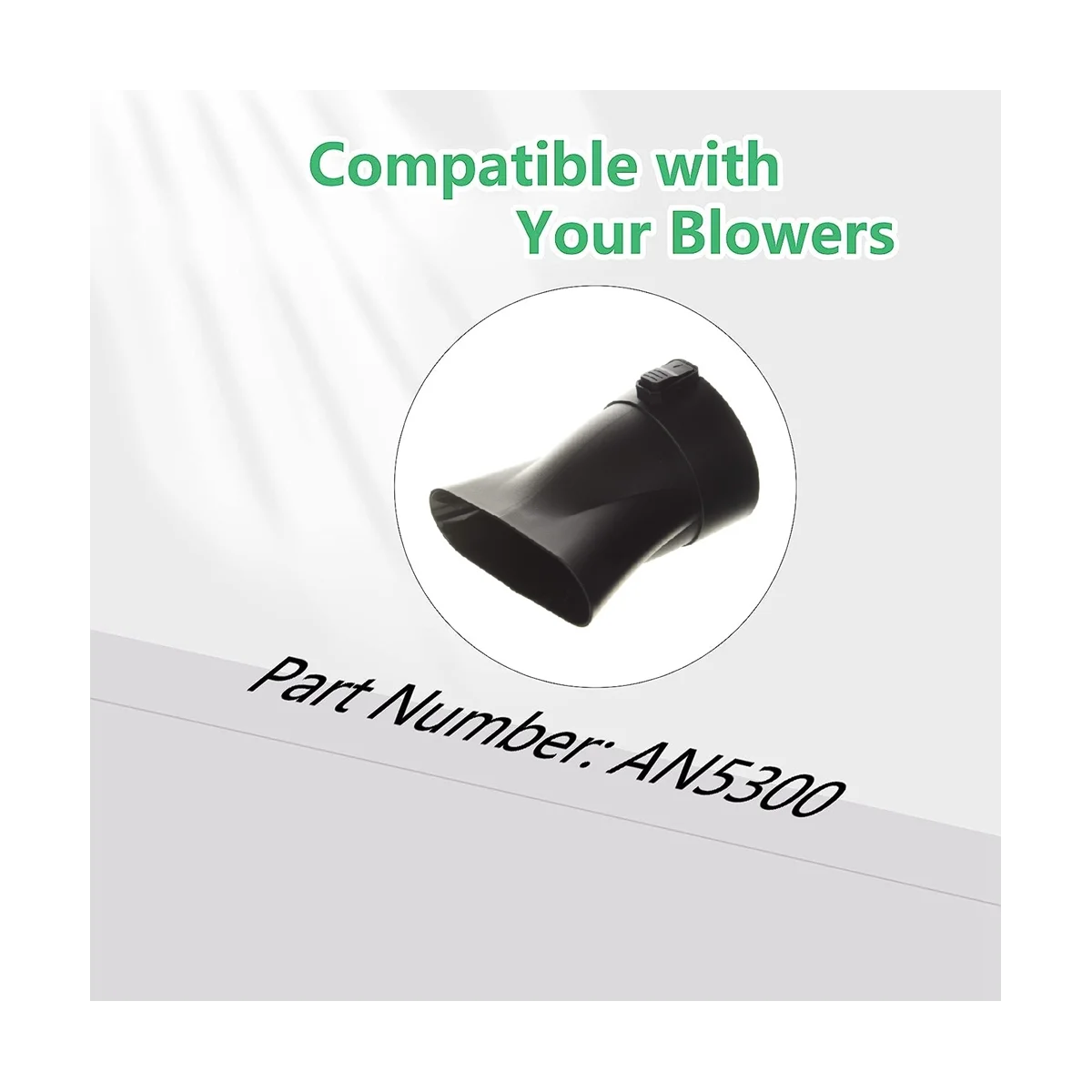 Плоская Насадка AN5300 для воздуходувки EGO 530 CFM 575 LB5300 LB5302 Черная