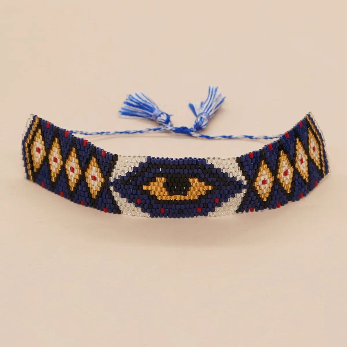 Новый крест на Хэллоуин богемный стиль Японский Рисовый бисер чистый ручной