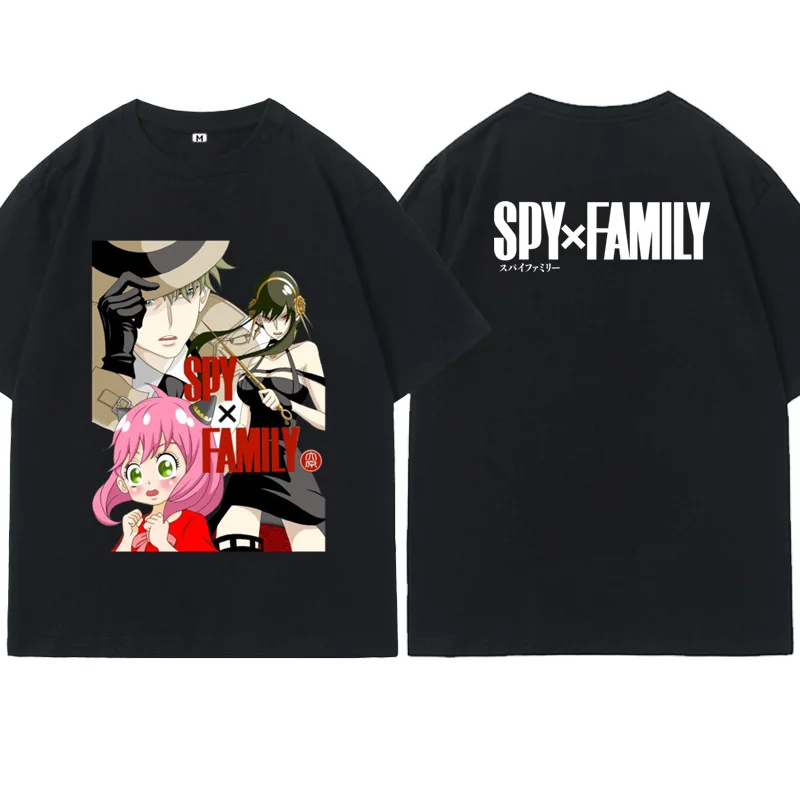 

Anime SPY X FAMILY Anya Yor Loid Man/Women Harajuku T-shirt Round Neck Short Sleeve Casual Unisex Streetwear Tee Top