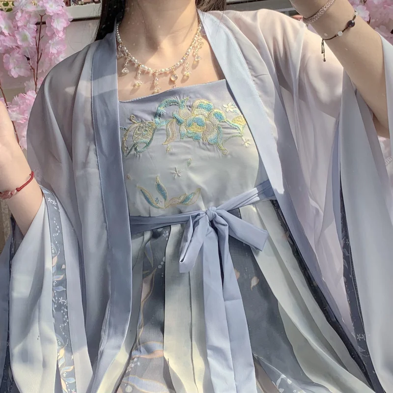 Комплект платьев ханьфу в китайском стиле женское традиционное элегантное