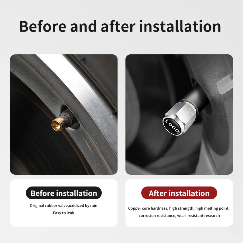 5 шт. колпачки для автомобильных клапанов шин стержней Geely Emgrand X7 EC7 Atlas Boyue GC6 части