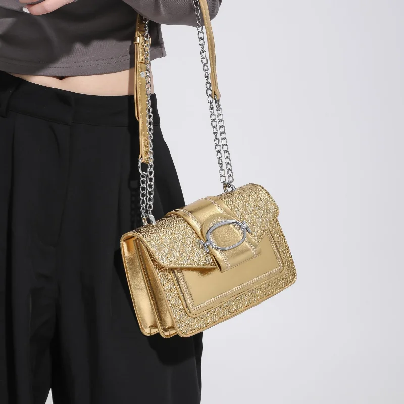 Toptrends Crossbody Bag New Purse And Handbag For Women 2023 Trend Luxury Designer Pu Leather Shoulder Bag Ladies Chain Bag