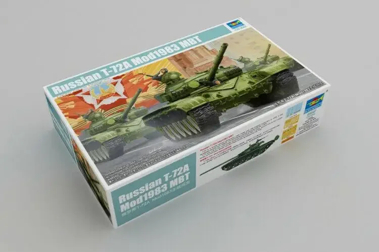 Комплект модели Trumpeter 09547 1/35 Российский танк T-72A Mod1983 MBT Пластиковая модель доспехи