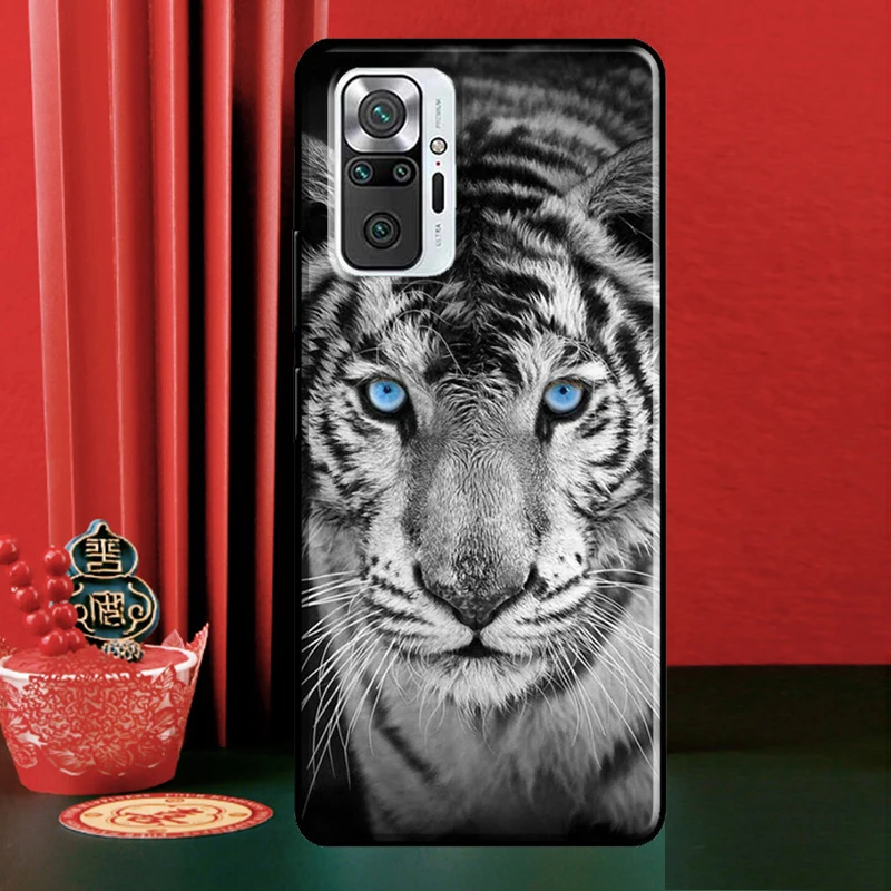 Чехол для телефона Xiaomi Redmi Note 11 Pro 10 9 8 8T 9S 10S 9A 9T 9C с гепардовой пантерой тигром