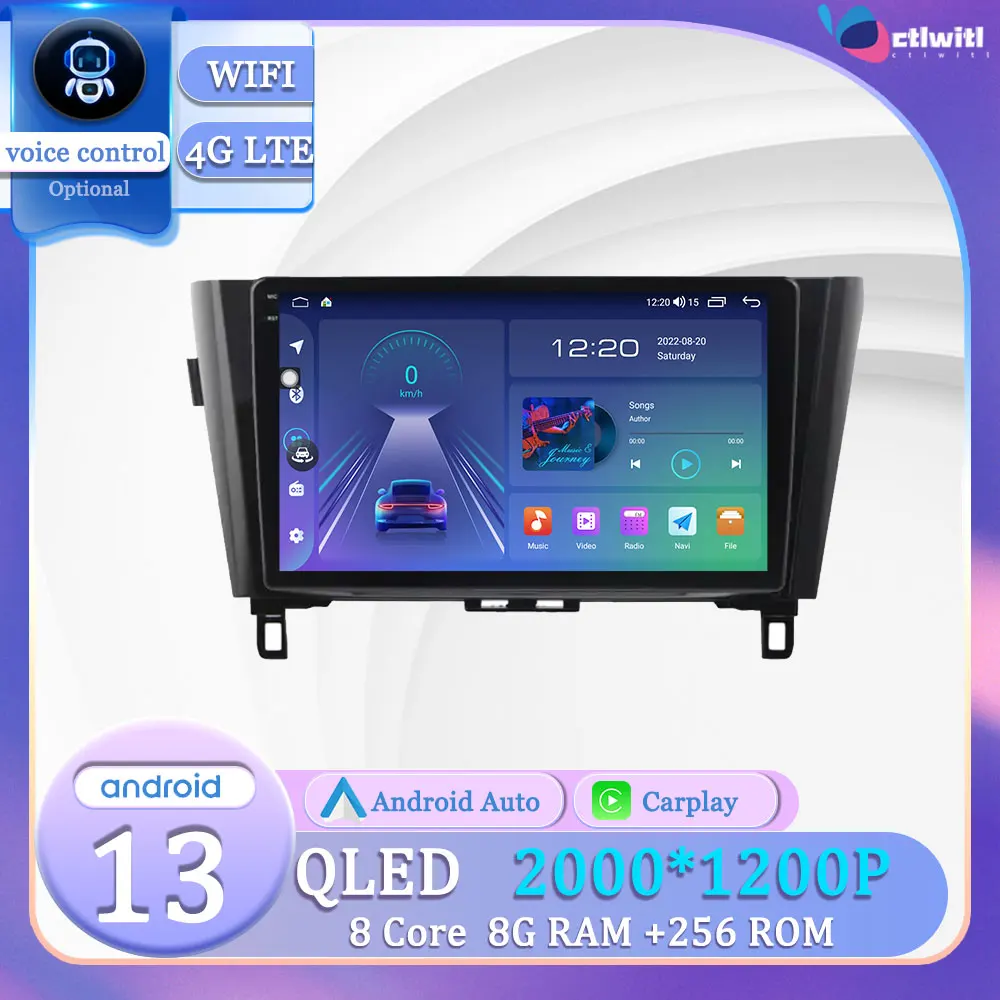 

Android 13 for Nissan Qashqai X-Trail X Trail 2013-2018 Carplay Navigation Car TV Autoradio Stereo Radio Videp Player Multimedia