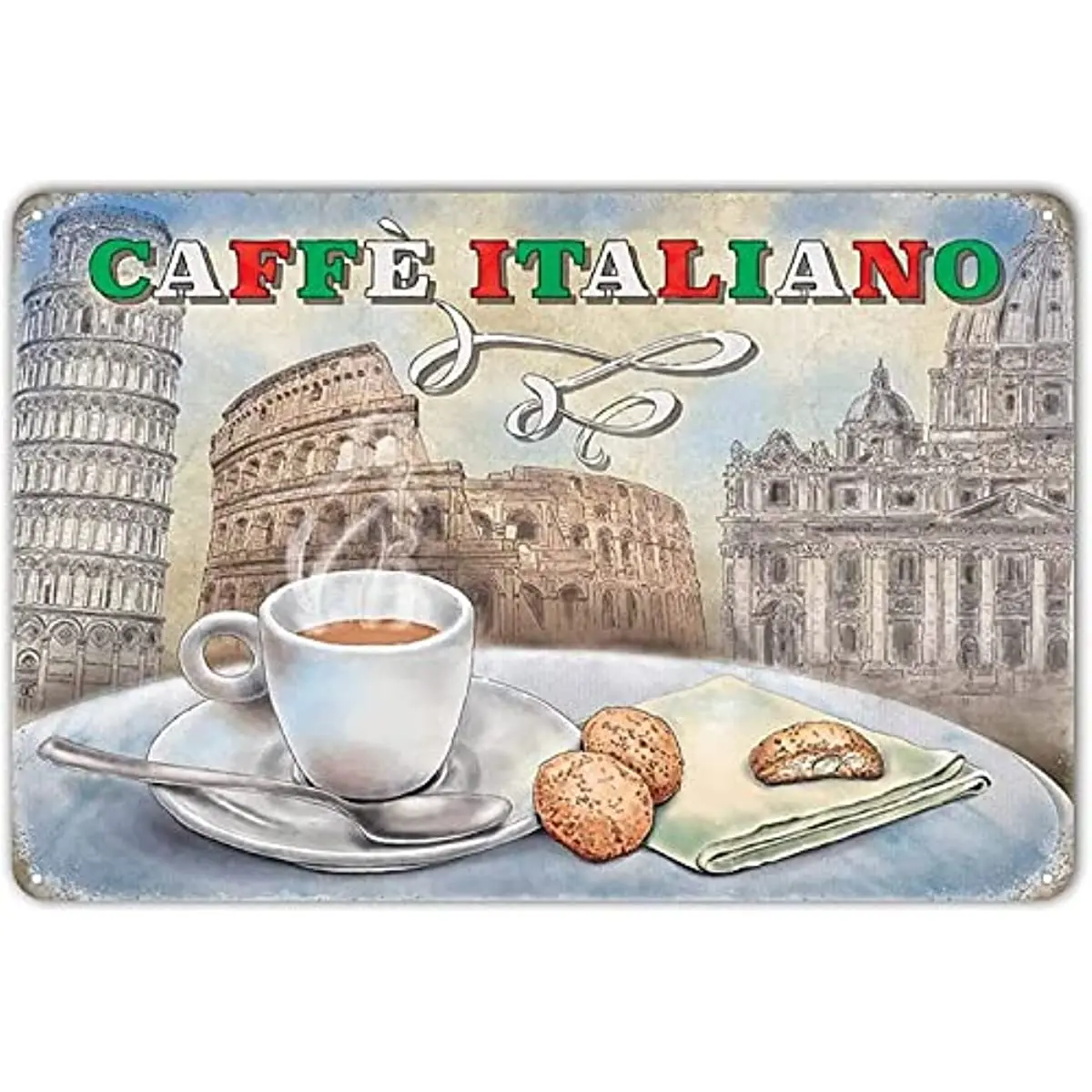 

Металлические жестяные знаки Caffe Italiano, домашняя спальня, люди, пещера, ванная комната, декор на стену, ретро постер с принтом, лучший Забавный подарок, табличка