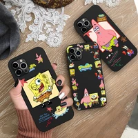 cartoon anime spongebobs patrick star phone case silicone soft for iphone 13 12 11 pro mini xs max 8 7 plus x 2020 xr cover
