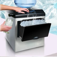 home ice machine 25kg commercial small bottled water round ice milk tea shop household multi functional ice cube making machine