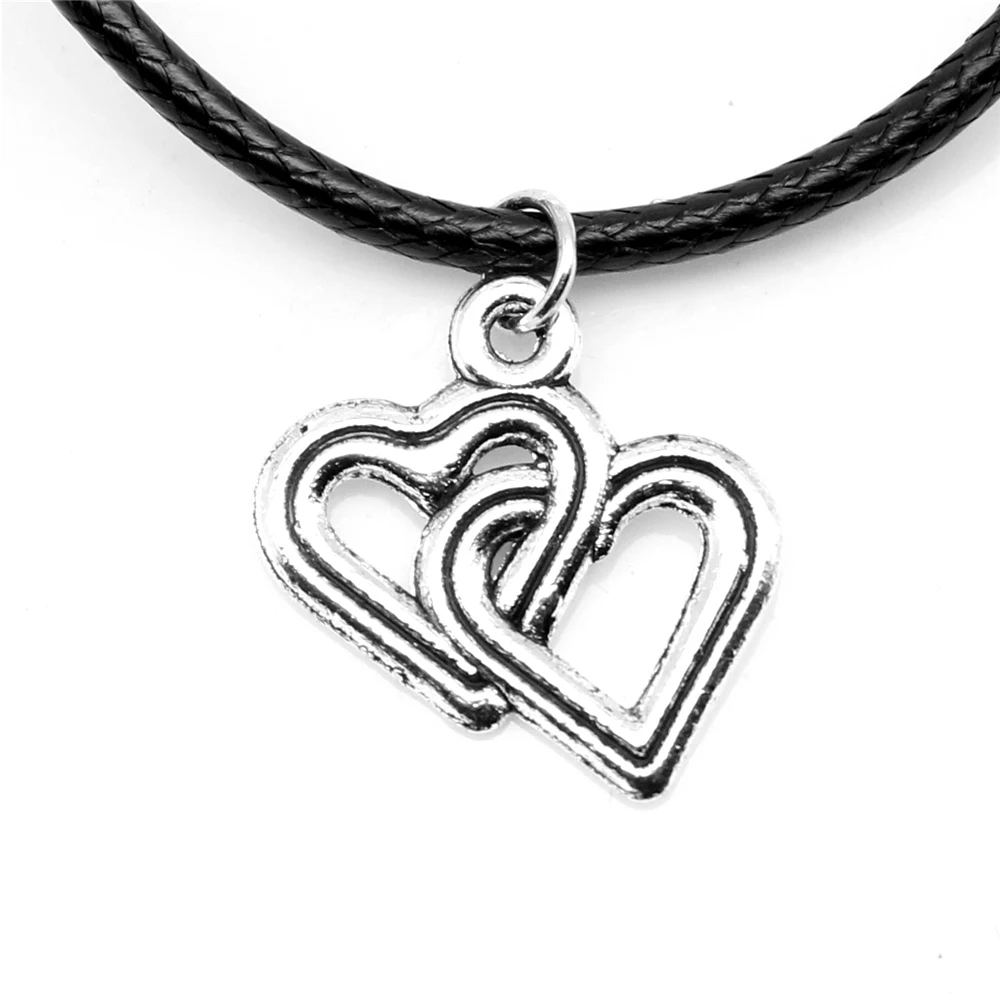 

1 шт. античное серебряное ожерелье, 18x19 мм