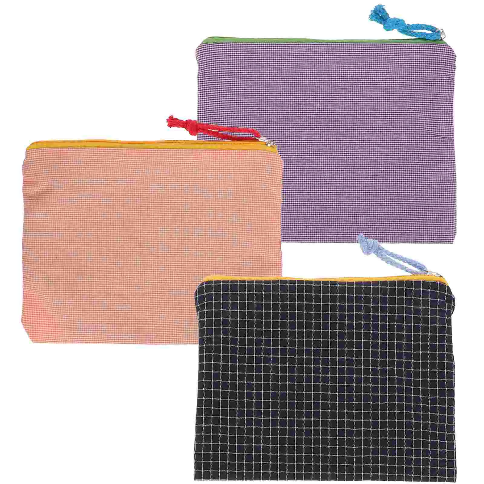 3 шт. пенал большой емкости маленькая клетчатая сумка Miss Travel туалетные