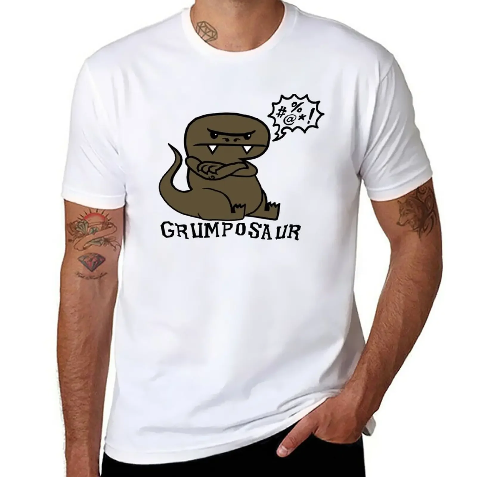 Grumposaur футболка топы футболки с коротким рукавом мужская одежда