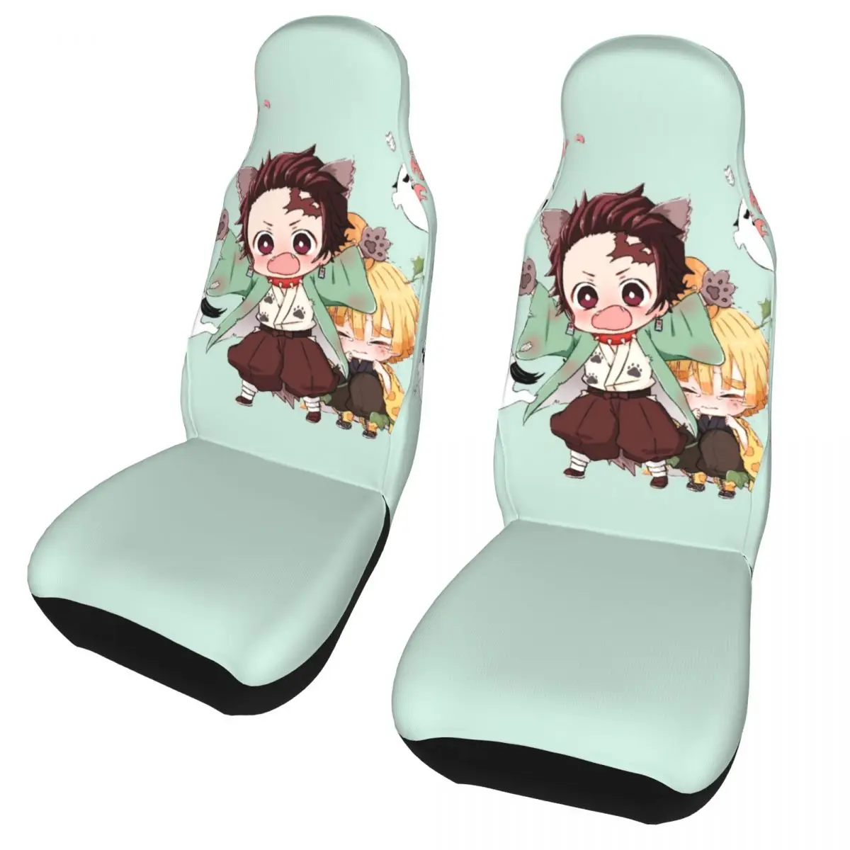 

Cute Tanjiro Kamado Demon Slayer Universal Car Seat Cover for most cars Travel Car Seat Covers Polyester Fishing