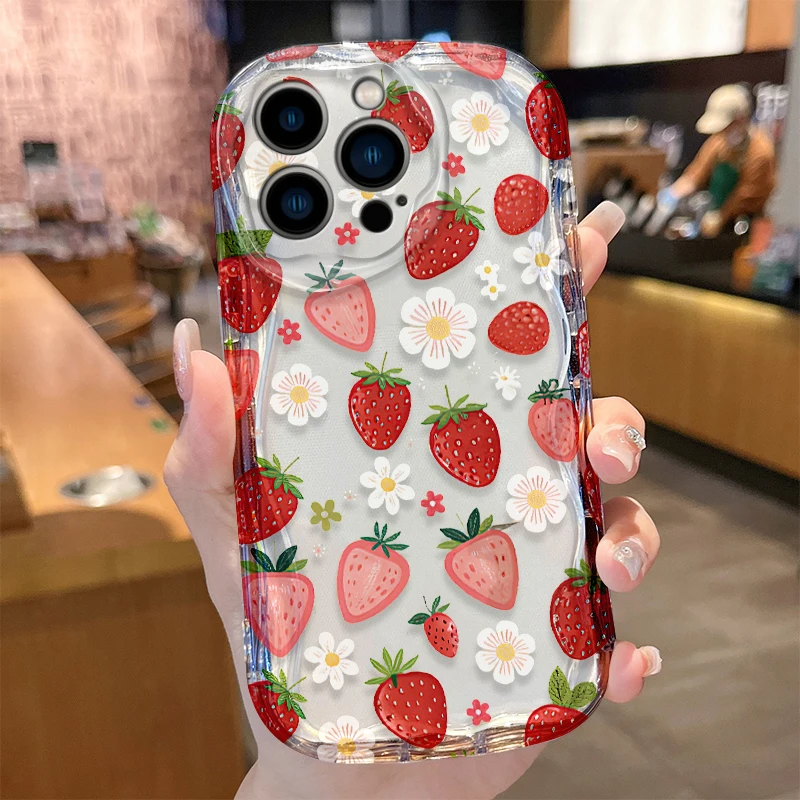 Фото Fruit Avocado Lemon Wave Shockproof Case for iPhone 17 Air 16 E 15 14 Plus 13 12 Mini 11 Pro Max Liquid Silicone Covers Funda №4