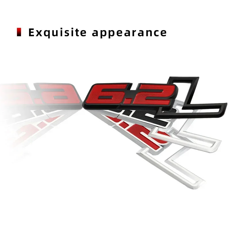 3D наклейки на автомобиль эмблема 6 2 л логотип для Ford F150 Hummer H2 Chevrolet C7 Camaro Mercedes Dodge