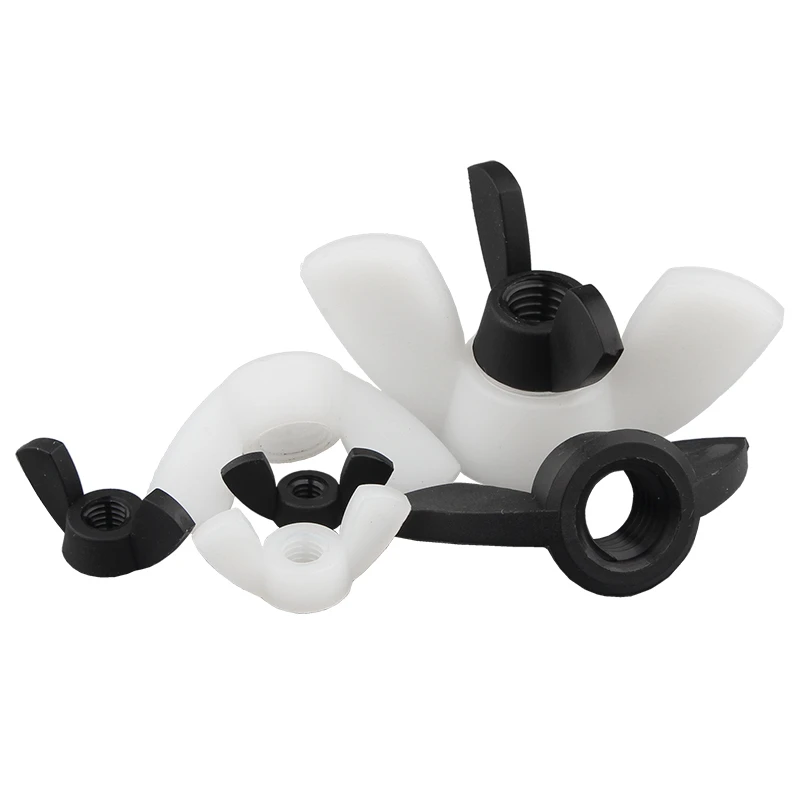 

DIN315 Butterfly Wing Nuts M3 M4 M5 M6 M8 M10 M12 Plastic Nylon Wing Nuts Hand Tighten Nut To Fit Screw Bolts