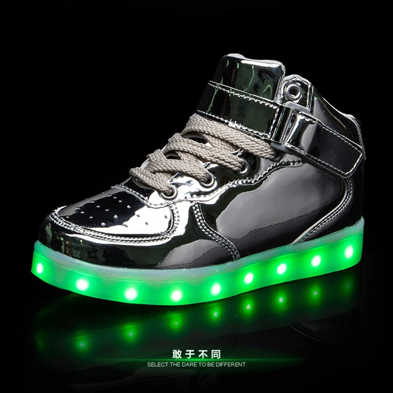 

New Kids LED air Shoes for Boys Girls Luminous Sneakers With Lights Glowing Led Slippers for Children & Adult Feminino led boot