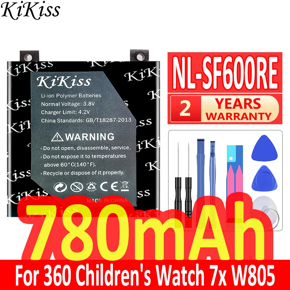 

Мощная батарея 780 мАч KiKiss NL-SF600RE NLSF600RE для детских часов 360 7x W805, цифровые батареи
