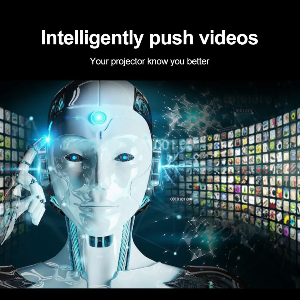 EUG проектор для дома Проектор домашнего кинотеатра Full HD 4K 1920*1080 dpi с поддержкой