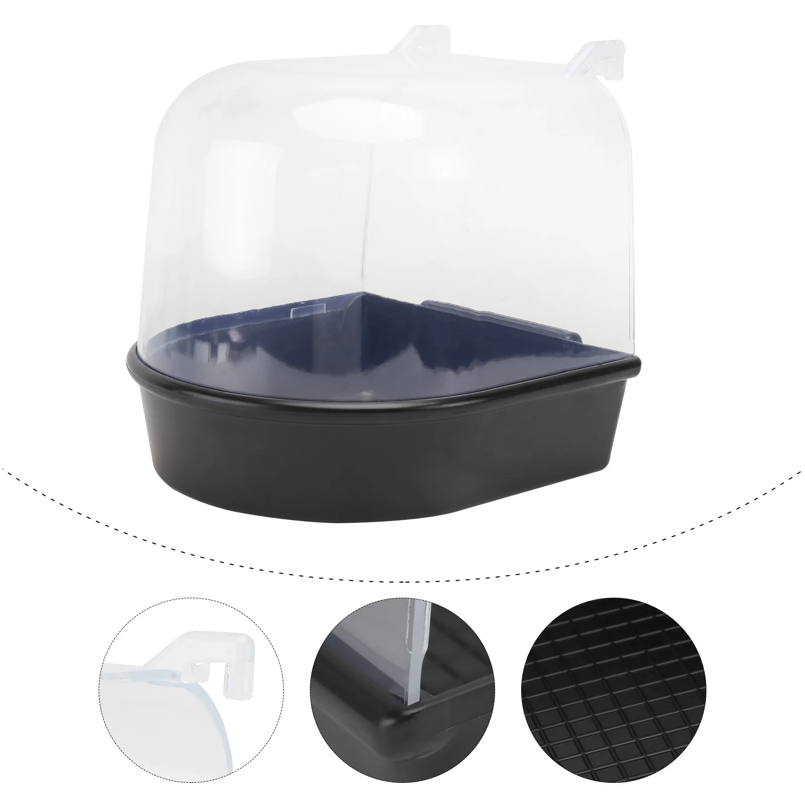 

Bird Bath Basin Shower Birds Parrot Tub Box Bathing Pet Caged Feeder Parakeet Cage Bathtubcleaning Water Supplies Washing Indoor