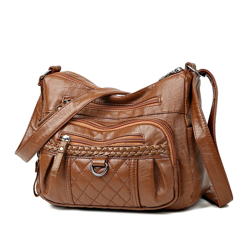 

Women's Shoulder Vintage Handbag Roomy Multiple Pockets Bag Ladies Crossbody Purse Fashion Retro Tote Travel Bags