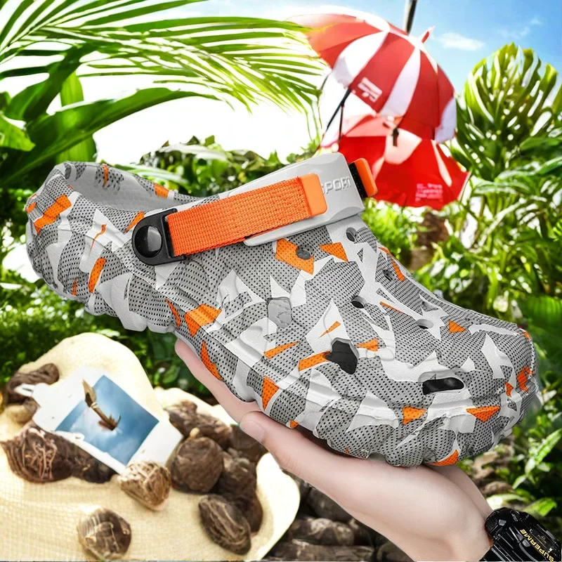 Sneakair/летние мужские тапочки известного бренда мужская обувь противоударные