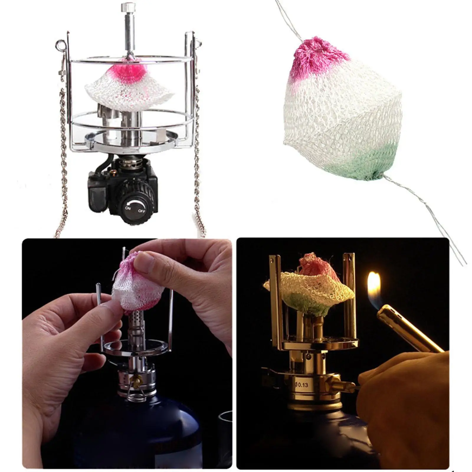 

5 шт. газовая сетка для кемпинга, газовый фонарь Mantles, запасные части, запасные части, не загрязняющий свет, крышка лампы, мантия