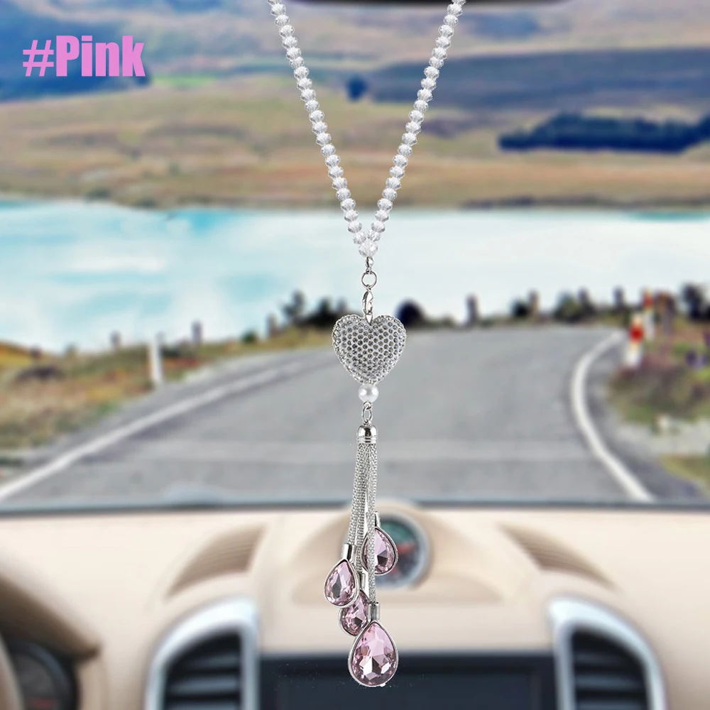 

Зеркало заднего вида, украшения, блестящие автомобильные зеркала, подвесные аксессуары, автомобильные украшения для женщин, милый декор автомобиля, блестящие аксессуары для автомобиля