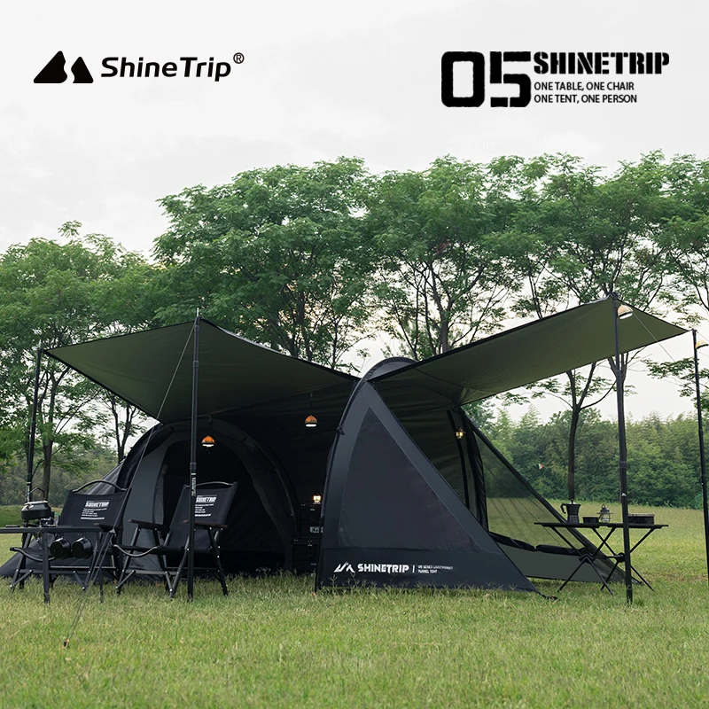 Палатка для кемпинга ShineTrip туннельная палатка легкий тент Большая универсальная