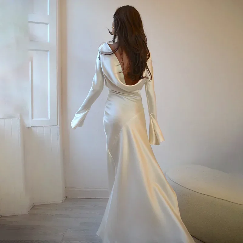 Женское атласное вечернее платье Abendkleider 2024 роскошное Soiree De Luxe роскошные платья с