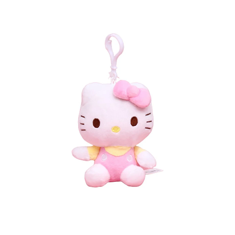 

Sanrio 10CM Bag Kawaii Plush Hello Kt Plush Keychain Doll Brinquedos Infantil Menina Cute Cartoon Small Pendant Gifts Childrens