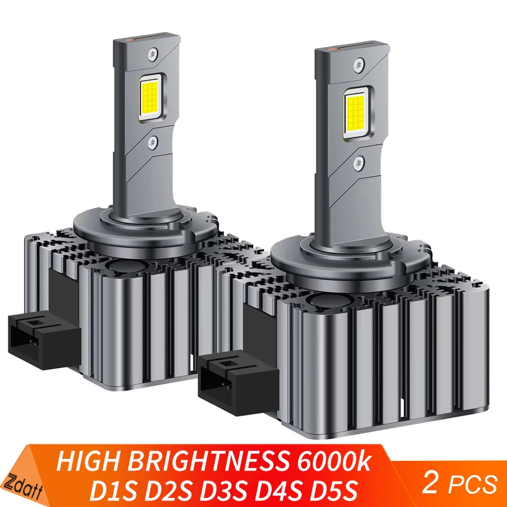 Zdatt D1S светодиодные фары D3S Canbus лампы CSP D4S D5S D2S D8S Led 40000LM 90W Супер яркие D1R D4R D2R D3R D серии автомобильные лампы