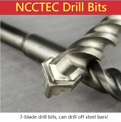 Трехлопастные быстрорежущие квадратные карбидные мраморные буровые долота, стальные стержни, буровая пила, усиленный бетон