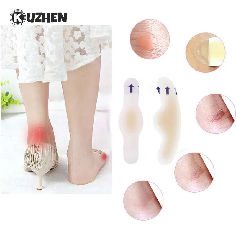 

4pcs/set Heel Anti-wearing Sticker Adhesive Hydrocolloid Gel Blister Plaster Heel Pedicure Sticker Patch Plaster Foot Care Tools