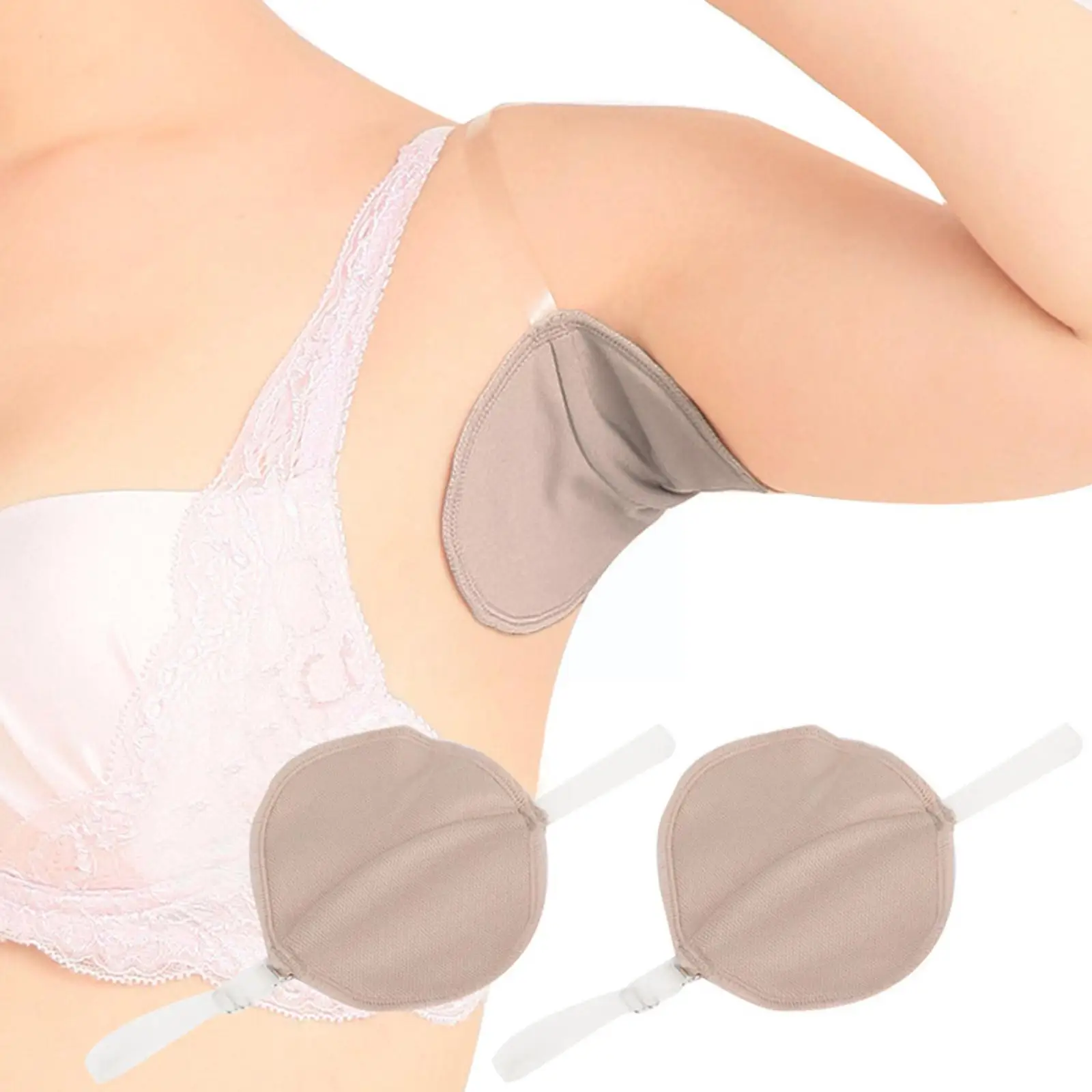 

Underarm Sweat Pads Washable Armpit Sweat Absorbing Pad Sweat Absorbent Perspiration Guards Deodorant Dress Shoulder Pads K1X9