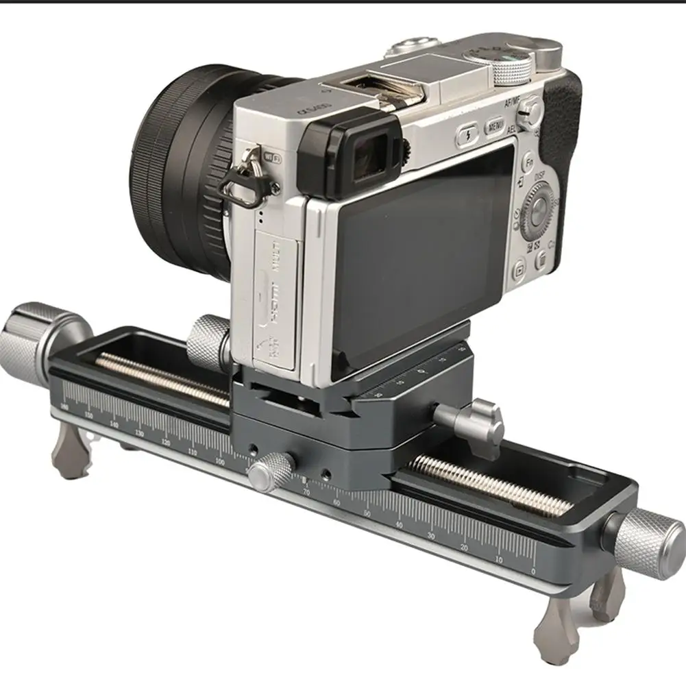 

Vm-18 Macro Focusing Rail With Screw Knob Clamp Aluminum Alloy Lens Focus Tuning Base Compatible For Arca Type Dropshipping