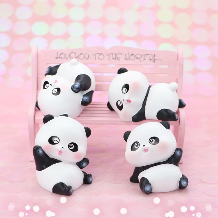 

Cartoon Cute Panda Cartoon Panda Doll Ornaments Can Be Used for Children's Birthday Cake Decoration Ornaments Car Ornaments