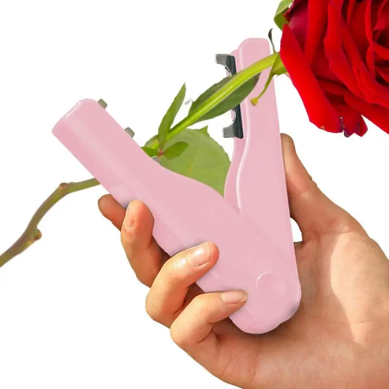 

Rose Flower Stripper Thorn And Leaf Stripping Tool Press Design Replaceable Blade Flower Thorn Remover With Comfort Grip Floral