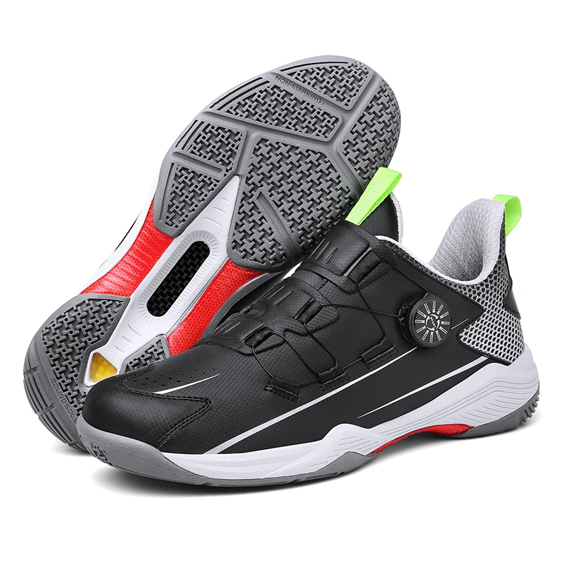 Professional BOA Rotated Buckle Breathable Comfort  Non-slip Badminton Sport Shoes Men Women Volleyball Tennis Training Sneakers