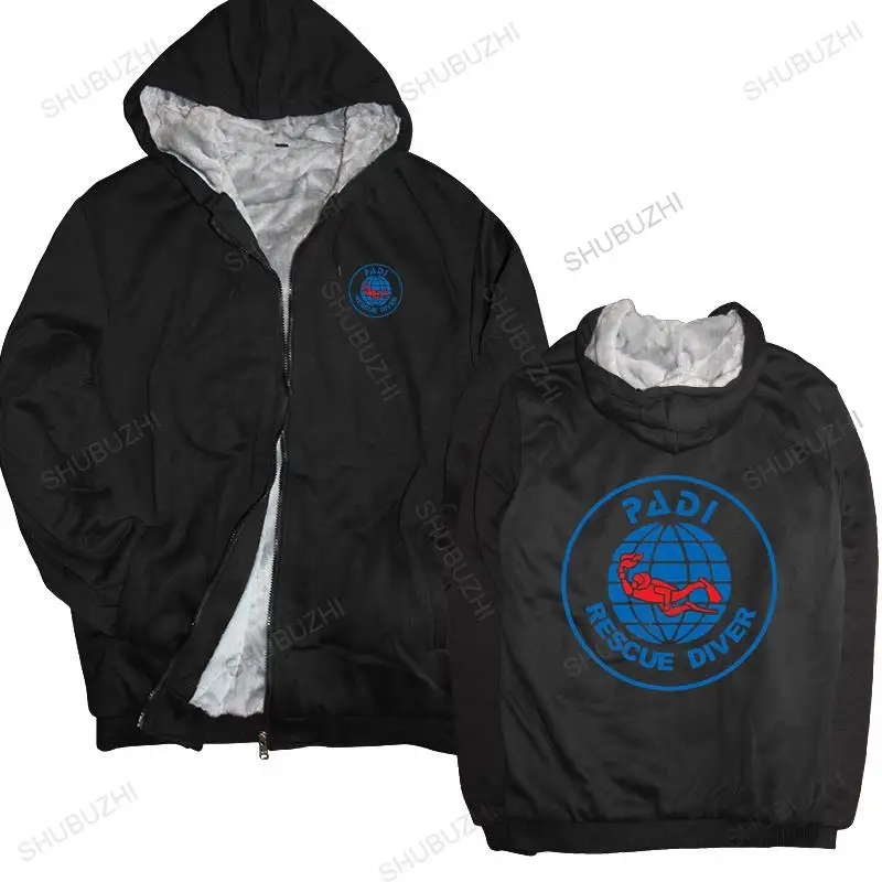 

brand winter hoodie warm coat Rescue Diver Divinger brand winter jacket for boys male fleece hoody man sweatshirt