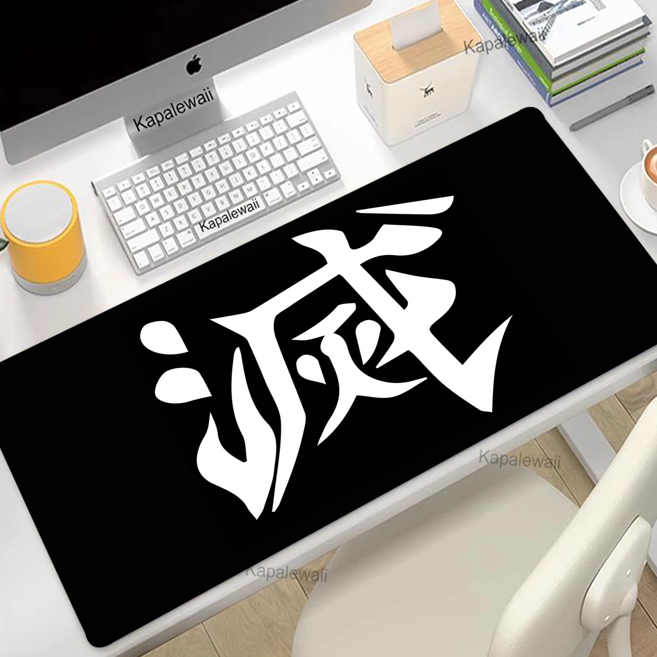 Расширенный коврик для клавиатуры с китайскими иероглифами HD украшенный принтом