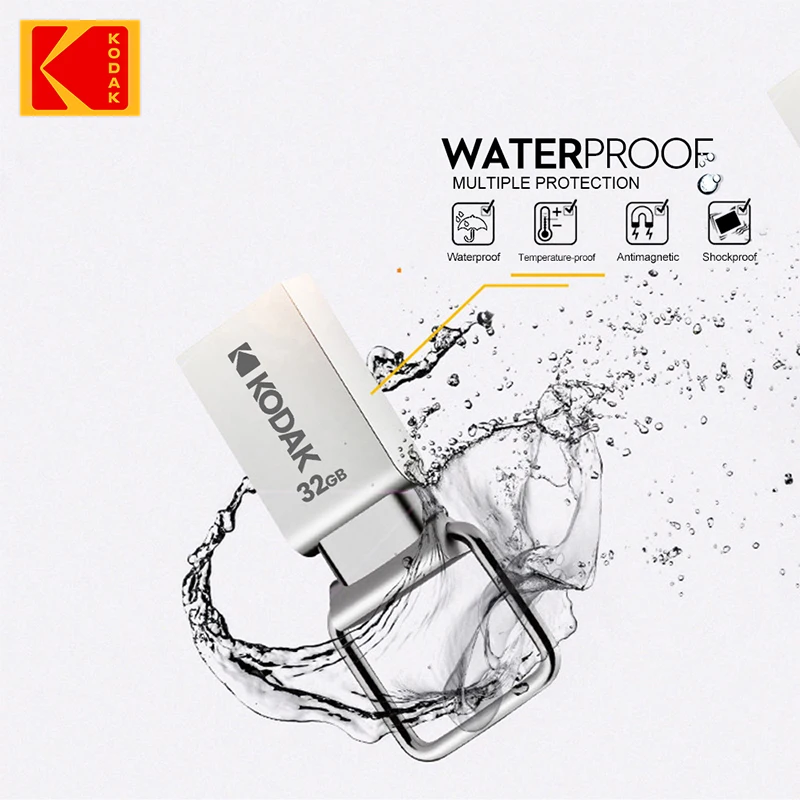 Оригинальный USB-флеш-накопитель Kodak K112 16 ГБ 32 64 128 256 металлическая
