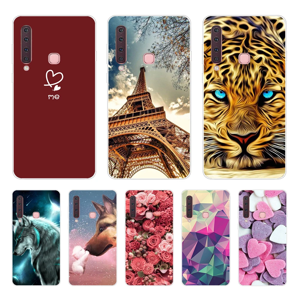 Чехол для Samsung Galaxy A9 2018, мягкий силиконовый чехол с милыми рисунками из мультфильмов для Samsung A9, A 9 2018, A920F, чехлы